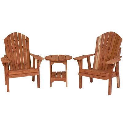 TablesROUND SIDE TABLE - Amish Red Cedar Outdoor Patio FurniturechairchairsSaving Shepherd
