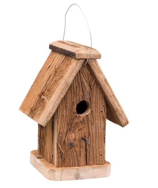 BirdhouseRUSTIC WREN BIRDHOUSE - Recycled Mushroom Wood Bird Housebirdbird houseSaving Shepherd