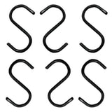 hookWROUGHT IRON S HOOKS - Amish Hand Forged in 4 Sizesblacksmithhookhooks4"Set of 6Saving Shepherd