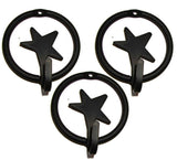 Wrought IronCOUNTRY STAR & RING HOOK - Solid Wrought Iron Wall Hooks Amish Blacksmith USAaccessoriesaccessorySaving Shepherd