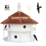 Birdhouse8 ROOM PURPLE MARTIN BIRDHOUSE - Copper Roof Finch Bird House USAbirdbird houseSaving Shepherd