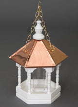 22” COPPER TOP BIRD FEEDER - Hanging Gazebo with Spindles