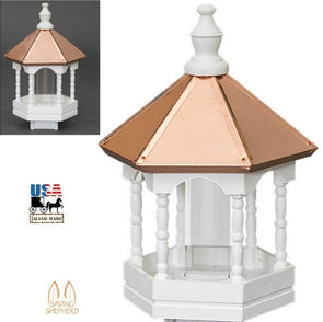 Bird Feeder22” COPPER TOP BIRD FEEDER - Gazebo with Spindlesbirdbird feederSaving Shepherd