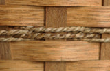 BasketAMISH HANDY HELPER - Hand Woven Natural Reed Basket with Wood Divider HandleAmishbasketSaving Shepherd