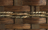 BasketAMISH HANDY HELPER - Hand Woven Natural Reed Basket with Wood Divider HandleAmishbasketSaving Shepherd