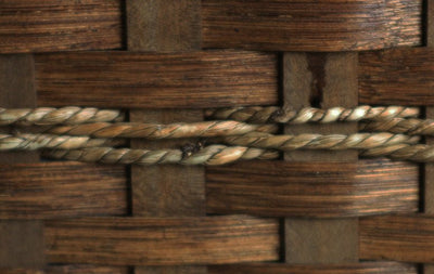 Magazine RackMAGAZINE RACK - Hand Woven Natural Reed Basket with Wood Divider HandleAmishbasketSaving Shepherd