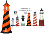 LighthouseDECORATIVE OUTDOOR LIGHTHOUSE - Orange & Black with Working LightBaltimorebaseballSaving Shepherd