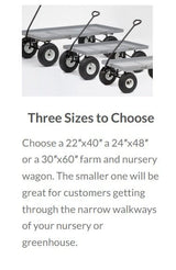 Wheelbarrows, Carts & WagonsMETAL GARDEN LANDSCAPE CART - Powder Coated in 2 SizescartcartsSaving Shepherd