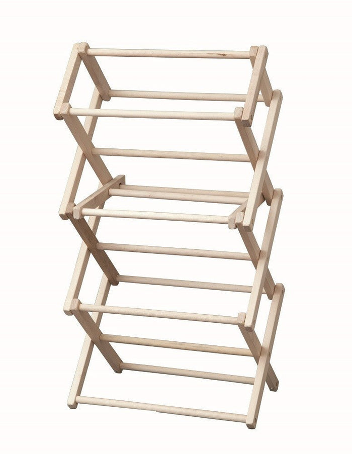 Folding Drying Rack  8-Arm Maple Wood at  – Saving  Shepherd