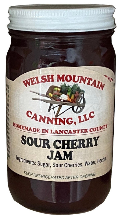 JamSOUR CHERRY JAM - Amish Homemade Sweet & Tart Fruit SpreadcherriescherrySaving Shepherd