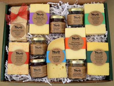 Food Gift BasketsSPRINGTIME MEMORIES GIFT BOX - Delightful Cheese & Condiment FavoritesbundledelicacySaving Shepherd