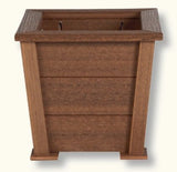 POLY LUMBER PLANTER - All Season Square Patio Plant BoxesRegularMahoganySaving Shepherd