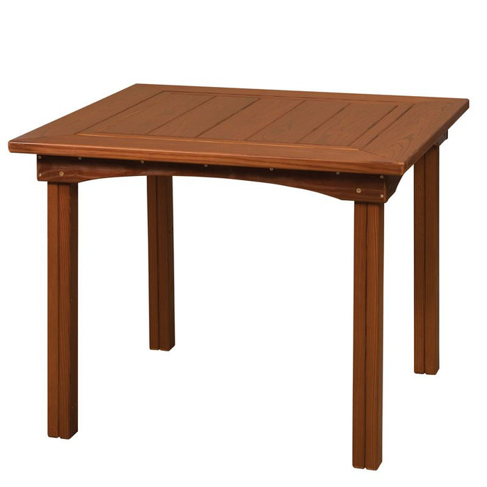 TablesSQUARE PATIO DINING TABLE - Amish Red Cedar Outdoor Patio FurniturechairchairsSaving Shepherd