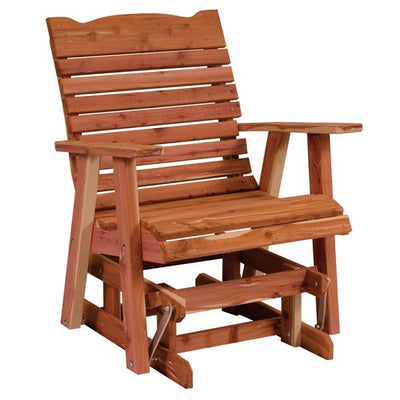 ChairsGLIDER STRAIGHTBACK CHAIR - Red Cedar Amish Outdoor ArmchairchairchairsSaving Shepherd