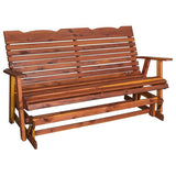 Benches & StoolsSTRAIGHTBACK LOVESEAT GLIDER - Amish Red Cedar Love Seat in 2 SizesbenchchairSaving Shepherd