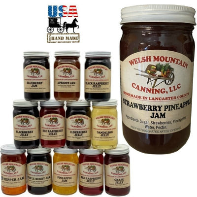 JamSTRAWBERRY PINEAPPLE JAM - Amish Homemade Fruit Spreaddipfarm marketSaving Shepherd