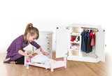Doll FurnitureDOLL WARDROBE for 12"-18" Inch Dolls - Heirloom Wood Armoire Furniture Amish Handmade in U.S.A.American GirlAmishSaving Shepherd