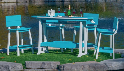 Table & Chairs6' SURFBOARD TABLE & 4 CHAIRS - 4 Season Poly Furniture SetbarbistroSaving Shepherd