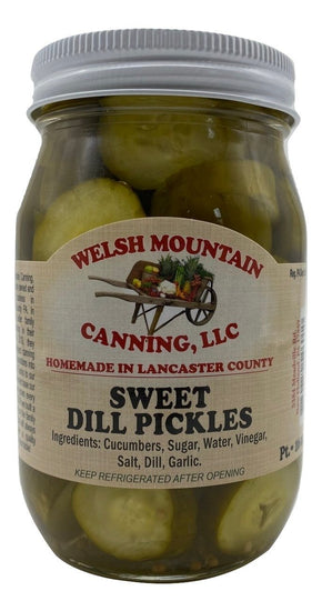 PicklesSWEET DILL PICKLES - 16 & 32 oz Jars Amish Homemade in Lancaster USAdillfarm marketSaving Shepherd