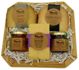 Food Gift BasketsSYMPATHY GIFT BASKET- 3 Artisanal Cheeses with 2 Pairing CondimentsbundledelicacySaving Shepherd