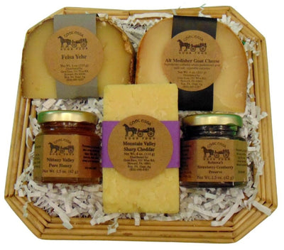 Food Gift BasketsSYMPATHY GIFT BASKET- 3 Artisanal Cheeses with 2 Pairing Condimentsbundledelicacyfarm marketSaving Shepherd
