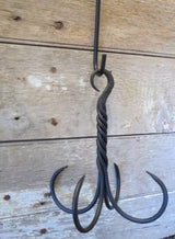 Herb HookWROUGHT IRON HERB HOOK Primitive Hand Forged Hanging Drying Racksaving shepherdSaving Shepherd