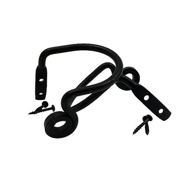 Wrought IronCURTAIN TIE BACKS - 2 Solid Wrought Iron Hand Forged Scroll Holdback HooksaccessoriesaccessorySaving Shepherd