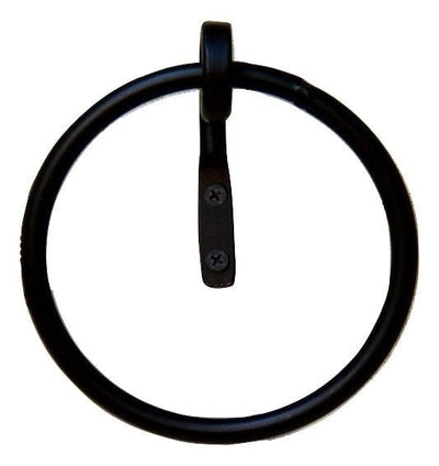 Wrought IronROUND WROUGHT IRON TOWEL RING - Primitive USA Amish BlacksmithAmish BlacksmithbathSaving Shepherd