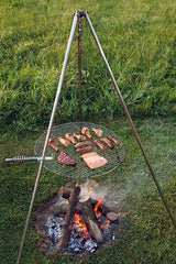 Campfire GrillTRIPOD CAMPFIRE GRILL SET - Adjustable Stainless Steel Outdoor Cooking SetcampfiregrillSaving Shepherd