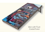 Cornhole Bag TossAMERICAN BARN & TRUCK CORN HOLE - Deluxe Poly Lumber Game Setcornholefun & gamesSaving Shepherd