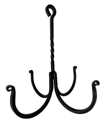 Herb Hook4 ARM HERB HOOK - Heavy Duty Amish Hand Forged Twisted Wrought Ironcurbsaving shepherdSaving Shepherd