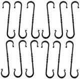 hook8½" TWISTED WROUGHT IRON S HOOKS - Amish Hand Forged with ScrollsblacksmithironSaving Shepherd