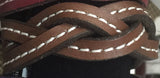 BRAIDED LEATHER BRACELET - Amish Handmade Men's Women's Cuff Wrap in 12 COLORS