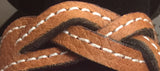 BRAIDED LEATHER BRACELET - Amish Handmade Men's Women's Cuff Wrap in 12 COLORS