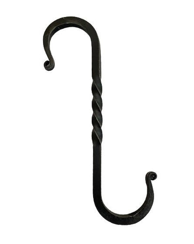 hook6½" TWISTED WROUGHT IRON S HOOKS - Amish Hand Forged with ScrollsblacksmithironSaving Shepherd