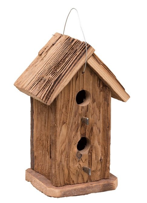 BirdhouseRUSTIC 2 STORY BIRDHOUSE - Recycled Mushroom Wood Bird Housebirdbird houseSaving Shepherd