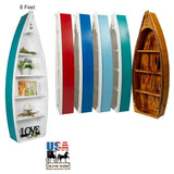 BookcasesBOAT BOOKSHELF - 4' & 6' Amish Handmade Rowboat in 5 ColorsBookcasebookcasesSaving Shepherd