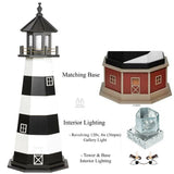 LighthouseCAPE CANAVERAL LIGHTHOUSE - Florida USAF Working ReplicaCape CanaveralFloridalighthouse5 FeetYes (Lighthouse + Base + Revolving gallery bulb + Interior LightingWoodSaving Shepherd