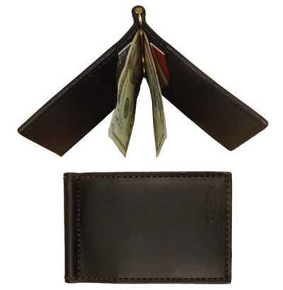 WalletLEATHER MINI LENTZ WALLET - Pump Handle Money Clip & 2 Card Slotscard walletcredit cardSaving Shepherd