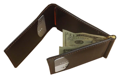 WalletLEATHER LENTZ WALLET - Pump Handle Money Clip & 5 Card Slotscard walletcredit cardSaving Shepherd