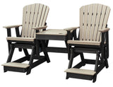 Adirondack Chair2 ADIRONDACK GLIDER BALCONY CHAIRS with TABLE - Tandem 4 Season Set in 6 ColorsAdirondackchairSaving Shepherd