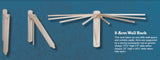 Drying Rack8 ARM WALL LAUNDRY DRYING RACK - Amish Handmade Folding Maple Wood Clothes HangerdryinglaundryrackSaving Shepherd