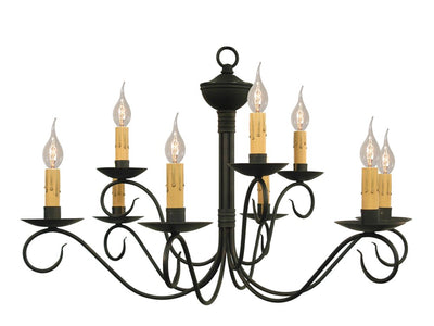 Country Lighting2 TIER 9 ARM "WASHINGTON" COLONIAL CHANDELIER - Handcrafted Metal Candelabra Lightceiling lightchandelierchandeliersSaving Shepherd