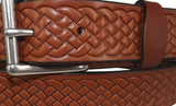 Belts"BASKET WEAVE" BELT - Embossed English Bridle LeatherAmish work beltbeltSaving Shepherd