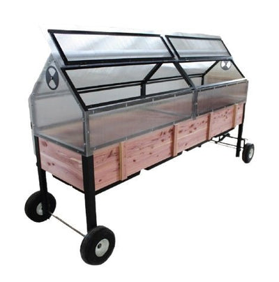 Raised Garden BedRAISED GARDEN BED WHEEL KIT - Amish Portable Greenhouse WheelsSaving Shepherd