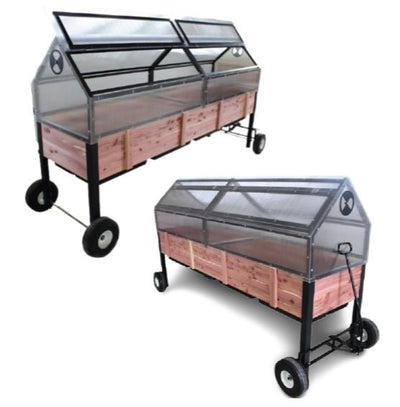 Raised Garden BedRAISED GARDEN BED WHEEL KIT - Amish Portable Greenhouse WheelsSaving Shepherd