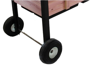 Raised Garden BedRAISED GARDEN BED WHEEL KIT - Amish Portable Greenhouse WheelsSaving Shepherd