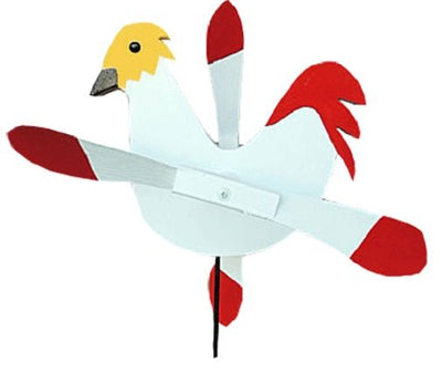 Wind SpinnersFARM ANIMALS & INSECTS WIND SPINNER - Rooster Pig Chicken Ladybug Bee Duck Whirligigsbirdbird feederbirdsChickenSaving Shepherd