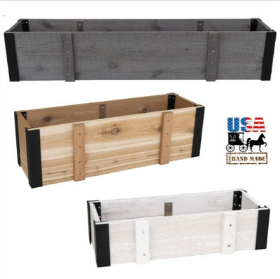 Window BoxAMISH WINDOW FLOWER BOX - Solid Red Cedar Outdoor Planterflower boxflowersSaving Shepherd