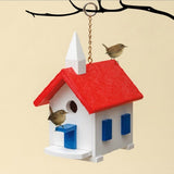 Bird HouseCOUNTRY CHURCH BIRD HOUSE - Weatherproof Poly Wren Chapel in 10 Colorsbirdbird houseSaving Shepherd